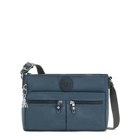 Bolsos Cruzados Kipling New Angie Azul Marino Grises | MX 1194MQ